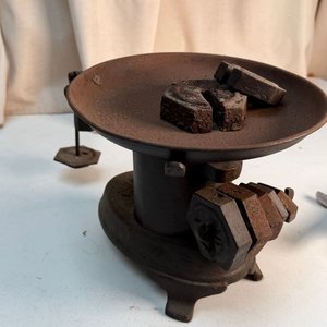 Antigua Balanza de Hierro "América" con Pesas - imagen 6