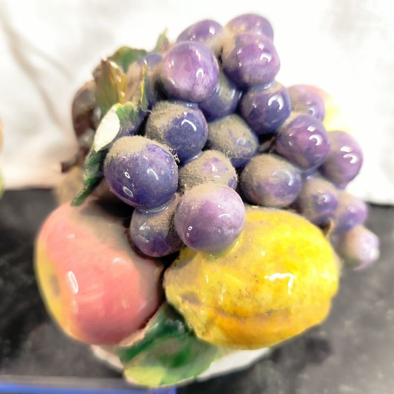 Adornos frutales en loza italiana - imagen 4