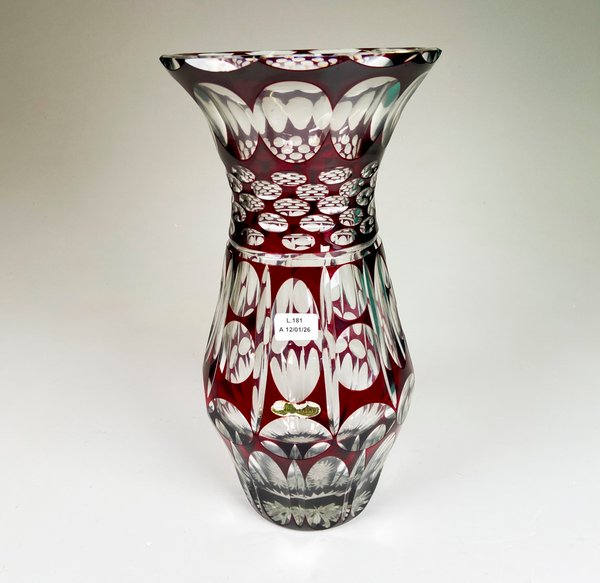 Lote anterior: Vaso de cristal color tallado y facetado