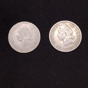 Lote de 2 Monedas de Plata Dominicanas: 25 Centavos (1937 y 1939) - imagen 7