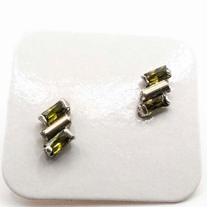 Lote anterior: Tornillos para Oreja Plata con Oro y Piedras Verdes