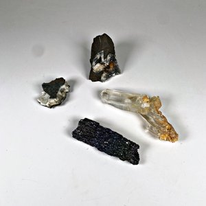 Dos Polveras Antiguas Decoradas con Cristales y Esmalte Azul - imagen 7