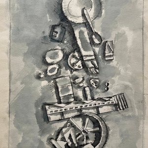 Lote anterior: Acuarela "Cielo habitado" de Adolfo Nigro - 1974