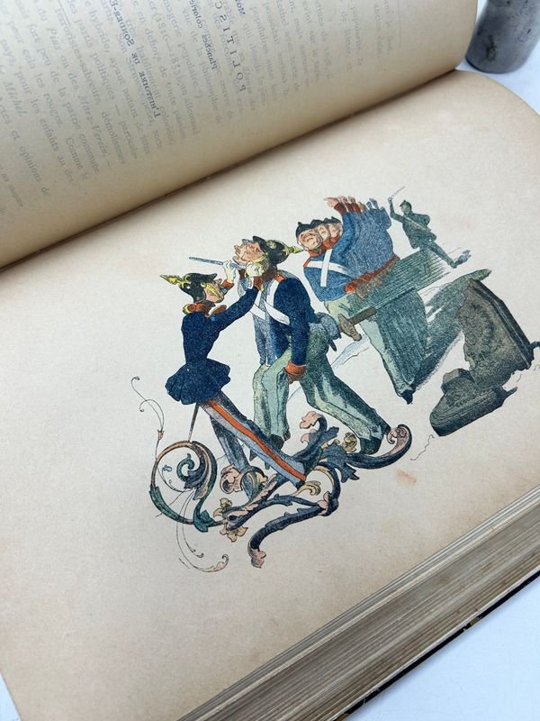 Libro de caricaturas en Alemania 1885 ilustrado edición original - imagen 10