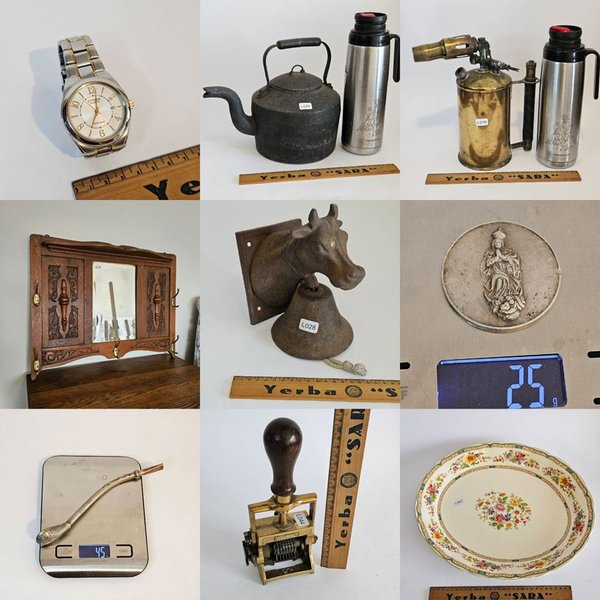 Remate de antigüedades y objetos viejos