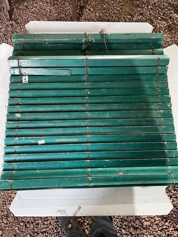 Estera de Madera Verde Plegable 58 cm x 1.10 m