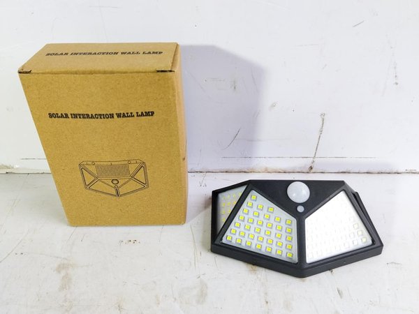 2 Faroles Solares LED Exteriores de 4 Caras con Fotocélula y Sensor - imagen 1