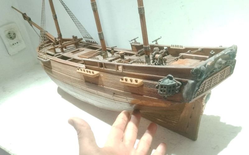 Maqueta de Alto Detalle de Fragata Inglesa con Cañones y Accesorios - imagen 14