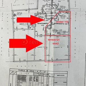 Lote siguiente: Plano de Edificio con Departamentos y Observaciones