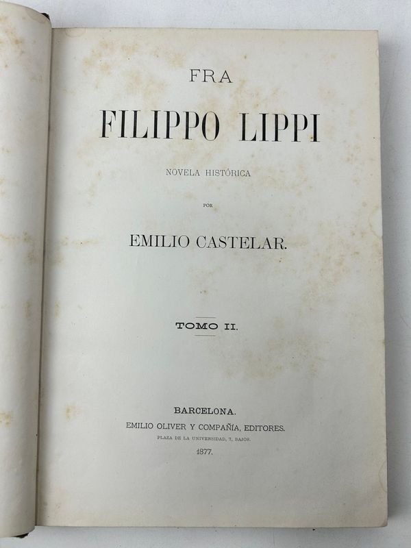 Libros de Fra Filippo Lippi de Emilio Castelar - imagen 8