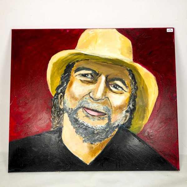 Cuadro al Óleo: Retrato de Joaquín Sabina, 60x70 cm - imagen 1