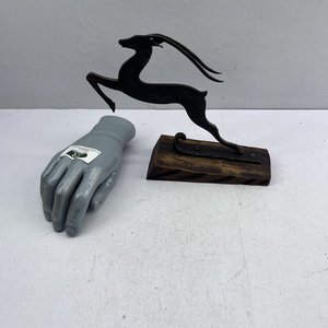 Adorno de Ciervo en Hierro y Madera - imagen 3