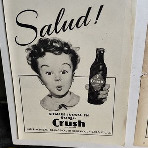 Láminas Antiguas Originales "Salud!" Orange Crush - imagen 4