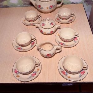 Juego de Té Versailles Porcelana con Flores - imagen 14