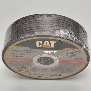 Kit 10 Discos de Corte para Hierro CAT 115mm x 3mm x 22.22mm - imagen 3