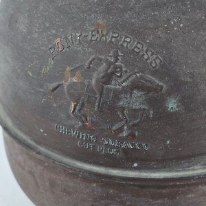 Escupidera Vintage de Latón y Cobre "Pony Express" - imagen 1