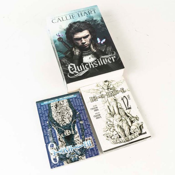 Tomos 3 y 12 de Death Note y Libro Quicksilver