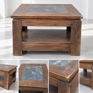 Lote anterior: Mesa Ratona Rústica de Madera con Detalles