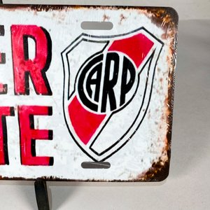 Chapa Decorativa "River Plate" 30x15 cm - imagen 3