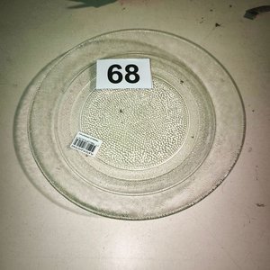 14 Platos Llanos de Vidrio Transparente - imagen 1