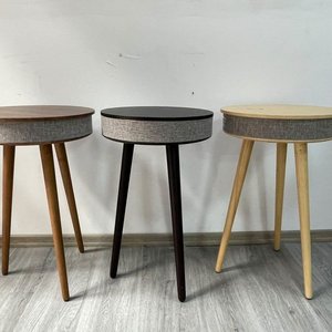 Mesa Auxiliar Redonda con Parlante Bluetooth Integrado - imagen 2