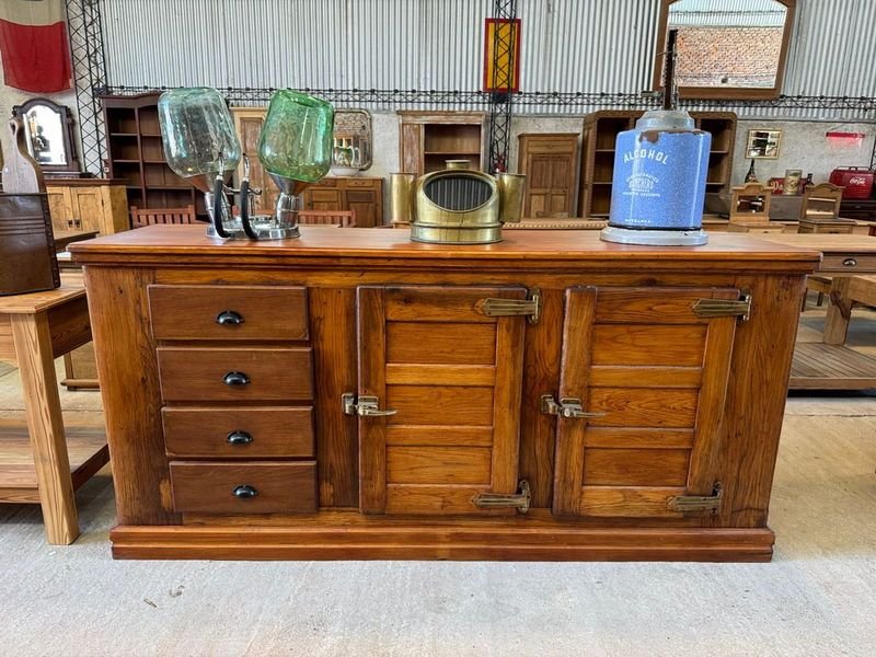 Aparador Bajo Buffet de Madera con 4 Cajones y 2 Puertas - imagen 14