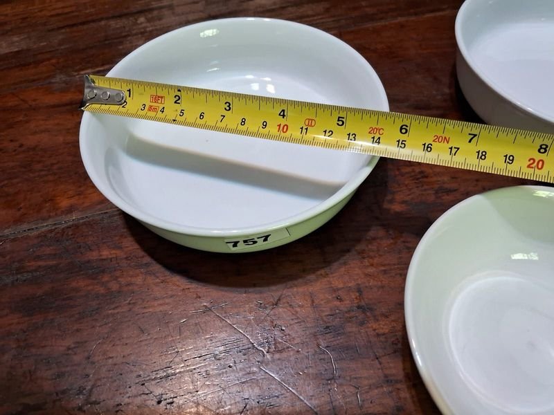 Lotes de 3 cuencos de cerámica blanco - imagen 2