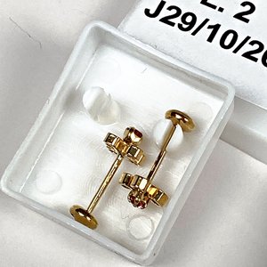 Dos Pares de Aritos Enchapados - imagen 3