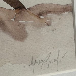 Acuarela de Álvaro Amengual: Figura Humana Reclinada - imagen 3