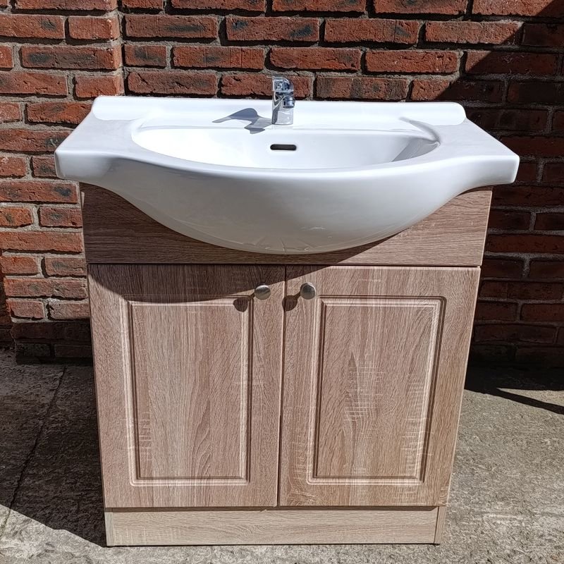Mueble de Baño con Bacha y Grifería Monocomando