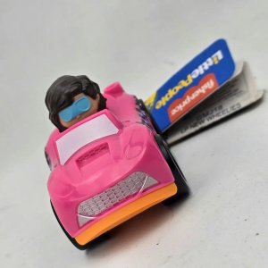 Auto Rosa Little People Fischer Price con Muñeco - imagen 2