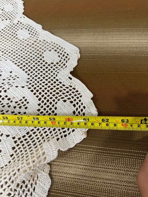Mantel de hilo a corchet. Medidas y características - imagen 6