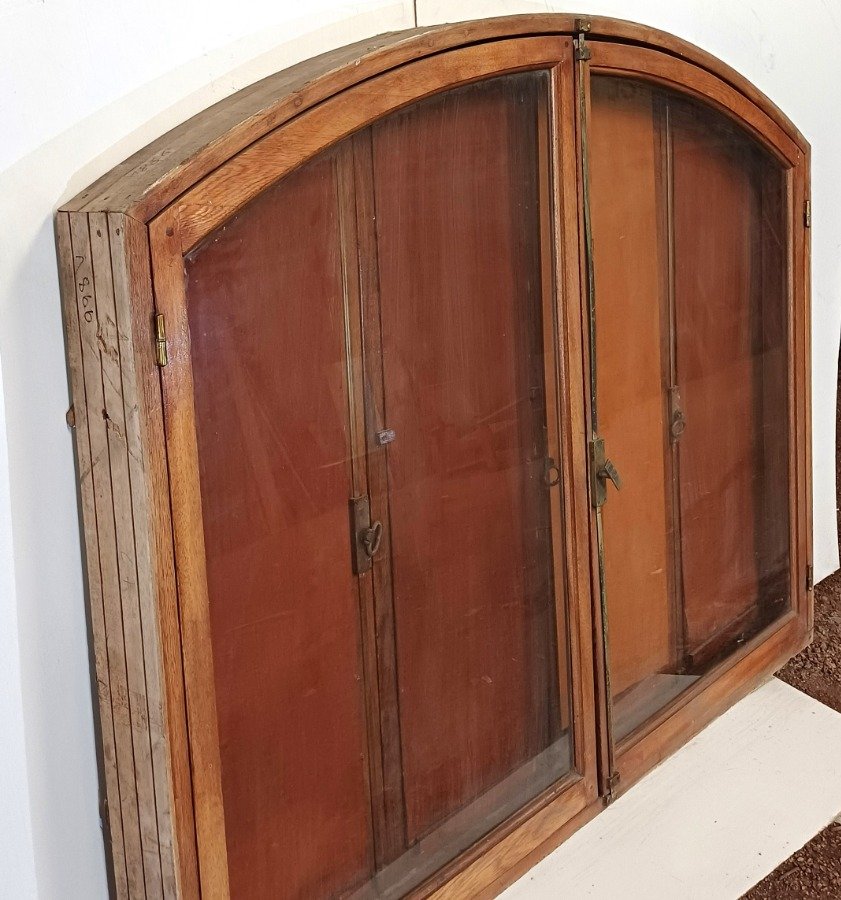 Ventana arco carpanel con dos hojas batientes y cuatro celosías - imagen 5