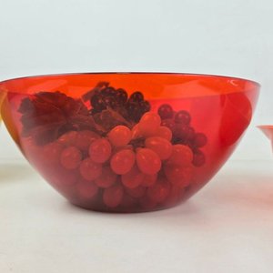 Lote de Bowls Plásticos Naranja, Rojo, Amarillo y Verde con Accesorios - imagen 4