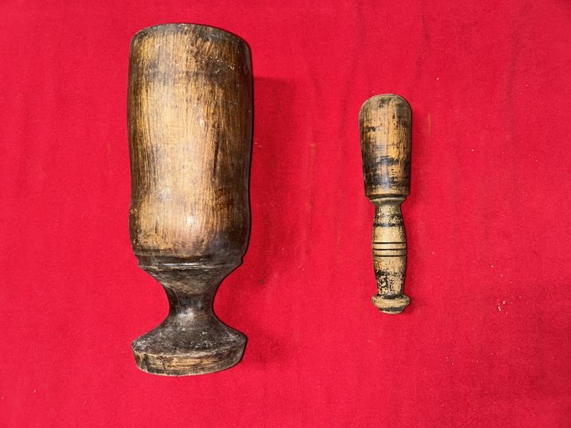 Mortero de Madera con Mazo