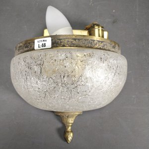 Lote anterior: Aplique de Pared Bronce con Vidrio Fantasía y Dos Luces