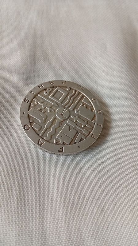 Moneda de Plata FAO Uruguay 10 Pesos