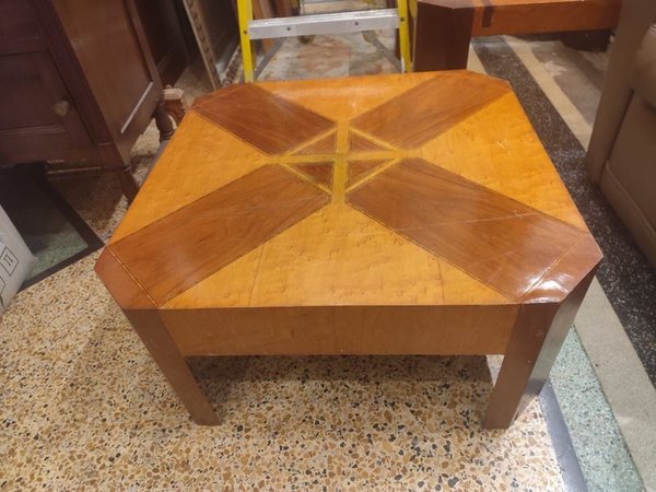 MESA RATONA CUADRADA, TAPA ENCHAPADA - imagen 2