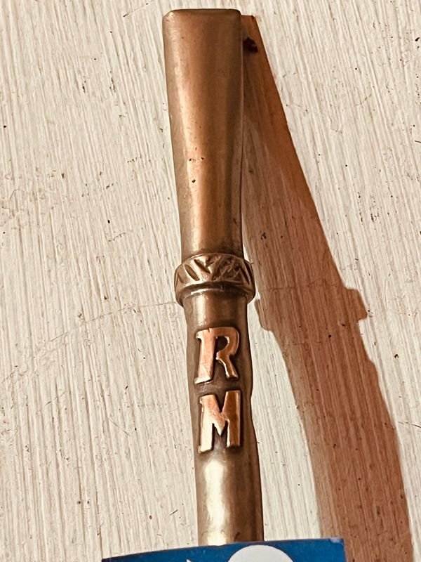 Bombillon de Plata y Oro Iniciales RM - Joya de Alta Calidad - imagen 5