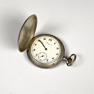 Reloj de Bolsillo Longines de Plata con Grabado - imagen 2