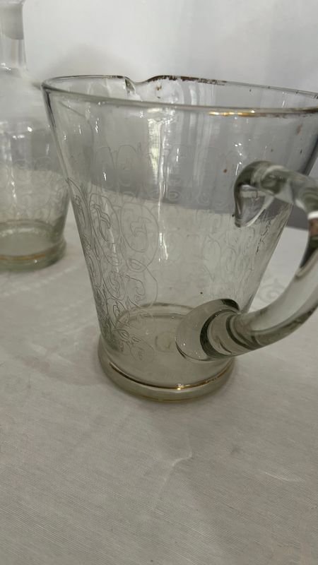 Lujosos Jarrones y Copas de Cognac en Vidrio con Oro - imagen 4
