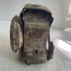 Farol Alemán de Bicicleta Hackel Jupiter 1910 con Vidrio Original - imagen 7