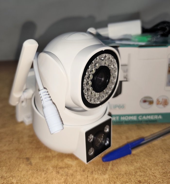 Cámara de seguridad para exterior, doble (1 fija o otra giratoria) IP66. Con doble audio y visión nocturna, nueva en caja - imagen 4