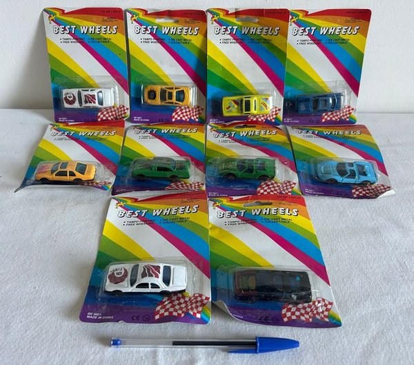 Colección de 10 Autos a Escala "Best Wheels" - imagen 1