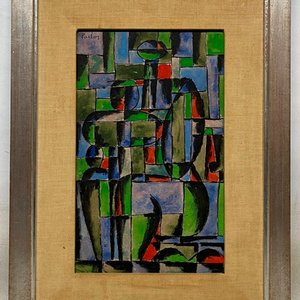Obra "Pareja" de Manuel Pailos - Tempera sobre Cartón - imagen 2