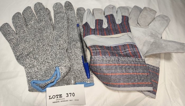 Lote de 2 Pares de Guantes: Anticorte y Trabajo con Cuero