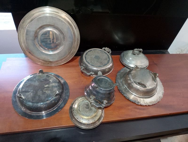 Lote de fuentes en platina de 5 unidades - imagen 3