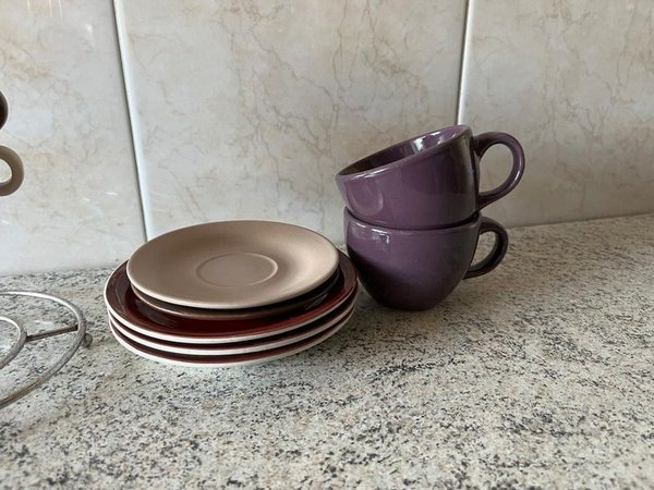 Tazas y platitos de café para espresso - imagen 3