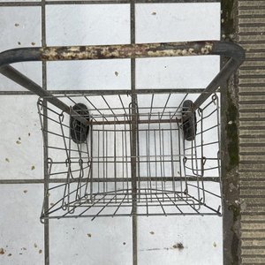Carrito de Compras Metálico Plegable con Ruedas - imagen 5