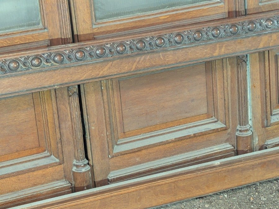 Puerta de madera antigua con seis paneles - imagen 21